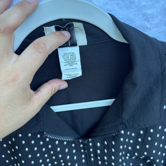 Vintage Teddi Black Jacket with White Dots - Picture 3 of 13